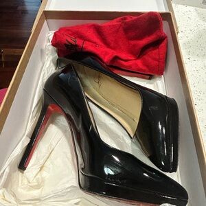 Christian Louboutin Pigalle Plato 120 Patent Pumps